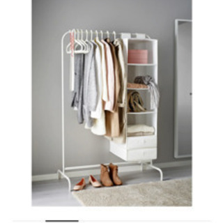 【取引決定しました】IKEA MULIG ムーリッグ 洋服ラック　2つセットの画像