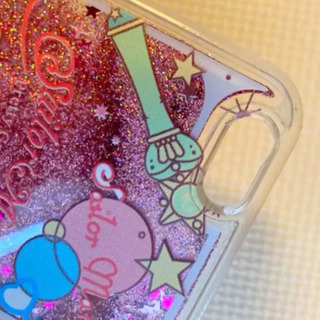 セーラームーン iPhoneケース ピンクラメグリッターの画像