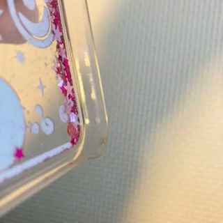 セーラームーン iPhoneケース ピンクラメグリッターの画像