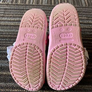 クロックスcrocs -18.5cm-　サイズC12　ミッキー　ピンク　品番202690の画像