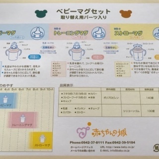 ベビーマグセット 赤ちゃんの城の画像