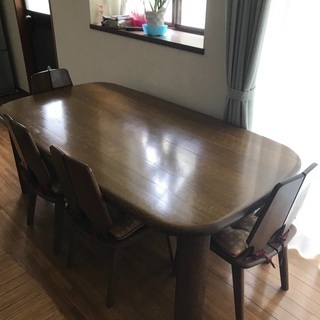 浜本工芸 4-6人 ダイニングテーブル 椅子セット