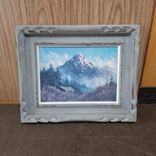 絵画　沢悟春夫　剣岳の遠望