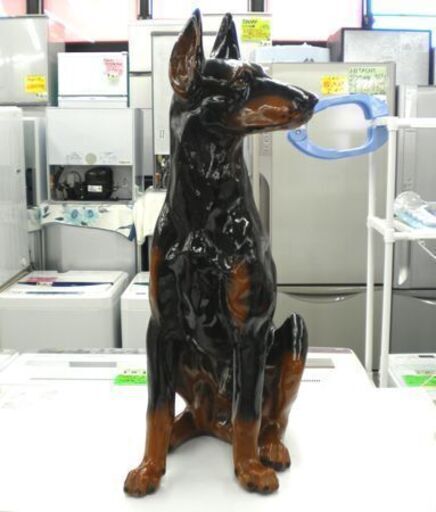 ドーベルマン 犬の置物 オブジェ 置物 犬 インテリア 札幌市 西岡店