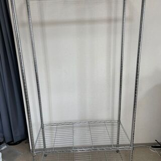 【ハンガーラック】メタルラック　スチールシェルフ　