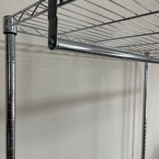 【ハンガーラック】メタルラック　スチールシェルフ　の画像