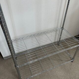 【ハンガーラック】メタルラック　スチールシェルフ　の画像
