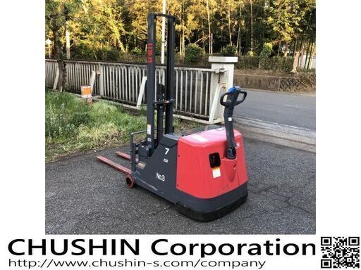 関東輸送費無料　ニチユ バッテリーフォークリフト ウォーキー 電動ハンドリフト 700kg　電動リフト　FBD-70-150　1480
