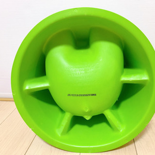 イス（小）　バンボ　ベビーチェア　グリーン（黄緑）　ベルト付の画像