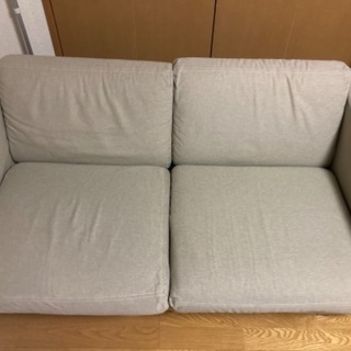 無印良品　2人掛けソファの画像