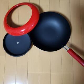 揚げ物用フライパン(温度計付き)の画像