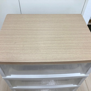 衣類タンス(木目調天板) の画像
