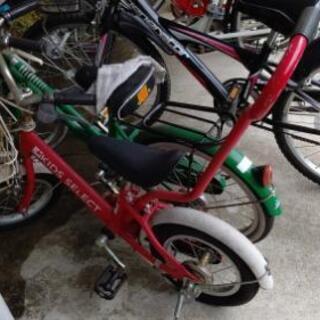 子供用自転車  赤