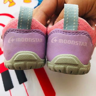 靴 12㎝ EE ムーンスター 女の子 ピンクの画像