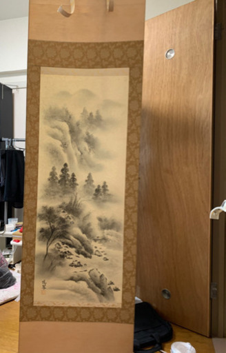 掛け軸【山口陽翠の水墨山水】