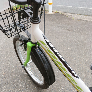 子ども用自転車☆男の子向け☆FORCE☆18インチ☆白×黄緑☆鍵なしタイプ☆中古品 の画像
