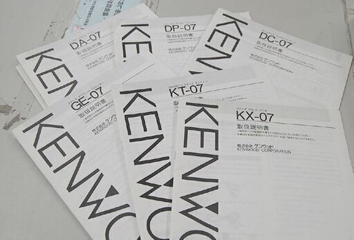ジャンク KENWOOD システムコンポ KX-07/KT-07/GE-07/DP-07/DA-07/DC-07 テープ CD FM・