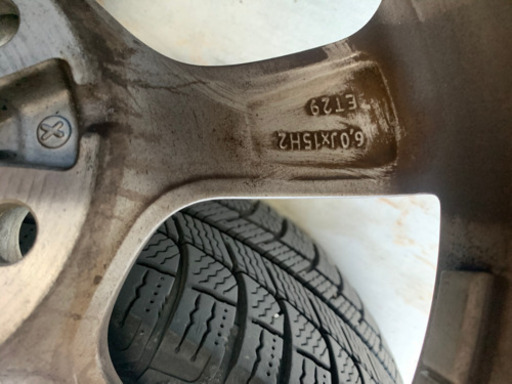 185/60R15 アウディA1純正アルミスタッドレスタイヤセット　取りに来て頂ける方も歓迎