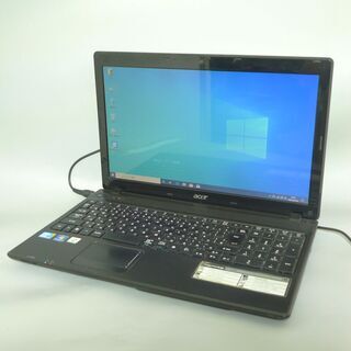 1台限定 送料無料 新品SSD搭載 ノートパソコン 中古良品 Win10 15.6型 Acer 5742-A52D/K Core i5 4GB DVDRW 無線LAN webカメラ LibreOffice
