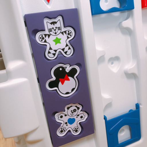 《美品》ベビーサークル 日本育児 8枚パネル カラーボール付