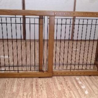 リッチェル木製おくだけゲート　ブラウン