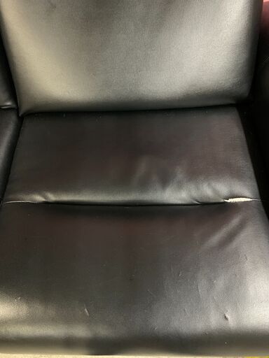 大幅値下げ！！■来店限定■　電動リクライニングソファ　ブラック　3P