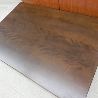 北海道民芸家具 木製 座卓テーブル 115×80×34 カバ材 ローテーブル ちゃぶ台 和モダン  　札幌 西野店の画像