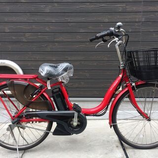 地域限定送料無料　パスナチュラ　24インチ　12,3AH　赤　神戸　電動自転車 地域限定送料無料 ヤマハ パス ナチュラ 12,3AH 24インチ 赤 アシスタ