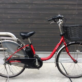 地域限定送料無料　ビビ　DX　16AH　新基準　子供乗せ　茶　神戸市　電動自転車 地域限定送料無料 パナソニック ビビ DX 新基準 子供乗せ 16AH 赤