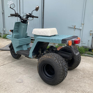 宮城県仙台市！ ホンダ ジャイロX ミニカー登録 ワイドタイヤ カスタム  ジャイロＵＰ 旧車 ビンテージ ヴィンテージ 世田谷ベースカラー ブルーグレーの画像
