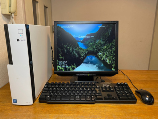 Intel第7世代CPU搭載 デスクトップパソコン、モニター、キーボードなど一式