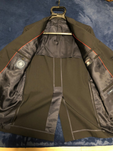【美品】jpress 紺ブレザー　段返り三つボタン