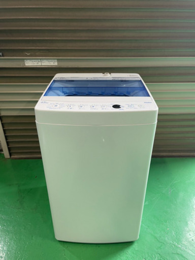 全品半額SALE‼️美品✨ /Haier/ハイアール/2018年製/全自動電気洗濯機/4.5kg/JW-C45CK/配送可能/11000円→5500円✨/0517o