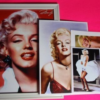 ★マリリン・モンロー（Marilyn Monroe）　B５判壁掛け立て掛け両用フォトフレーム入り＋A５判２L判＋L判の画像