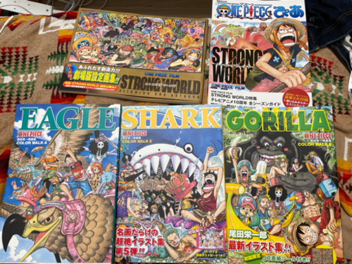 ワンピース1〜98巻、画集4〜6ストロングワールド、ピア、ファンブックグリーン