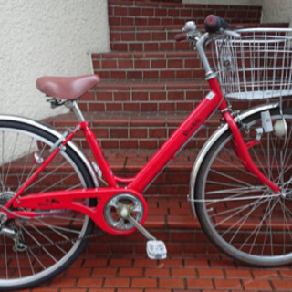 【中古自転車】美品❗️26インチ6段変速付　リヤタイヤ新品❗️若...