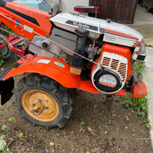 クボタ テーラー TG750 実働 セット売り 乗用 麦ふみ ローラー 