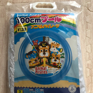 (取引中)水遊び用　100cm ビニールプール　西松屋の画像