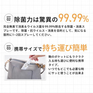 日本製【150本セット】抗ウイルス 除菌 99.99% スプレー 消臭 小松物産 高品質の画像