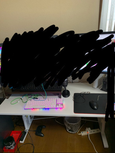 ゲーミングローデスク　ゲーミング座椅子セット