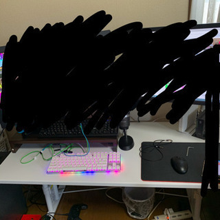ゲーミングローデスク　ゲーミング座椅子セット