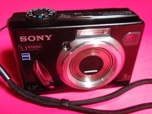 ★SONY サイバーショット DSC-W5　コンパクトデジタルカメラ　ブラック　本体のみ
