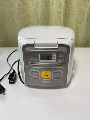 炊飯器 0.54L タイガー マイコン炊飯ジャー ホワイト JAI-R551