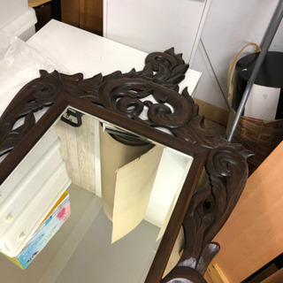 アンティーク 壁に ウォールミラー 鏡 🌈しげん屋