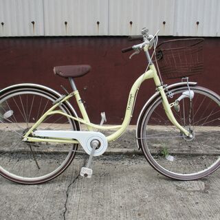 26インチ 子供自転車　Ts　アイボリー　LEDオートライト　B282