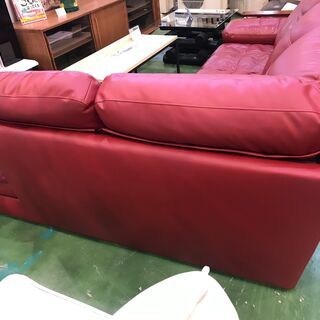 愛品館八千代店】ニトリ 本革カウチソファ ステイツ2【愛八SF】