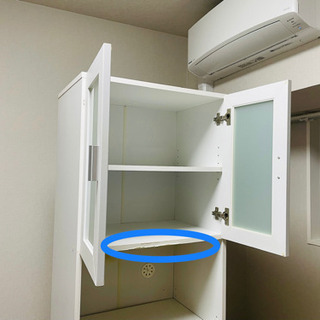 【 決まりました 】食器棚　ホワイトの画像