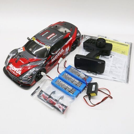 動品　中古　タミヤ　1/10　MOTUL AUTECH GT-R　TT-02シャーシ　XB PRO 2.4G　RCカー　TAMIYA　電動　ラジコン　スカイライン