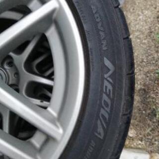 ヨコハマ アドバン ネオバ185/55R15＋マーチ12SR後期ホイールの画像