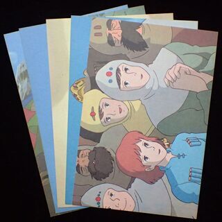 CB591 アニメージュ ナウシカ 年賀状 5枚 84年 当時物